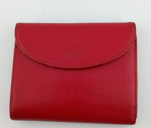 Filofax red leather purse - red,