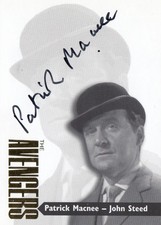 THE AVENGERS SERIES 3 GOLD (2010) - AV3-1 PATRICK MACNEE (JOHN STEED) AUTOGRAPH