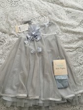 Girls Grey Monsoon Dress With