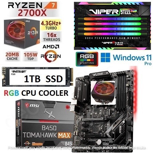 Amd ryzen 2700x 32gb - ryzen, rgb