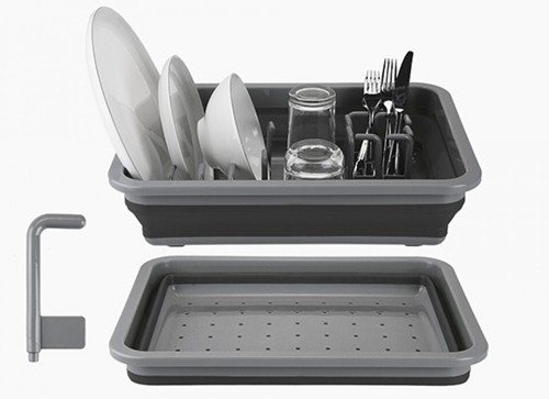 Pop folding dish - folding, rack