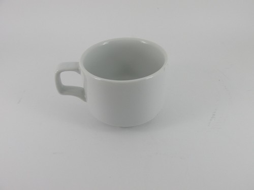 Porcelite white 7oz stacking - white,