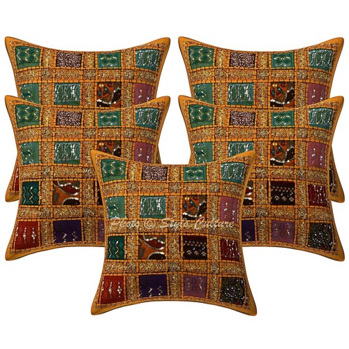 Patchwork cushion cover - cover, boho