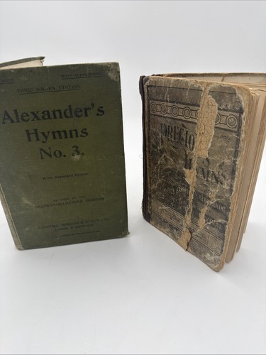 Antique hymn books bundle - antique,