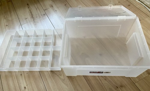 Polythene fishing tackle box - polythene,
