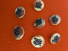 Hermes Vintage Buttons,Set Of