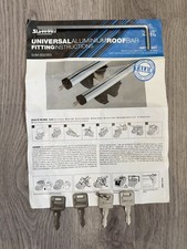 Summit Universal  Aluminium Roof Bars With Two Keys With 4 Keys
