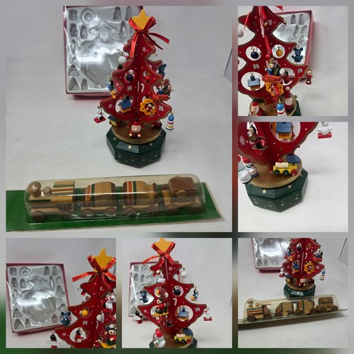 Musical wooden decoration tree - wooden,