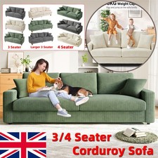 2/3/4 Seater Corduroy Sofa