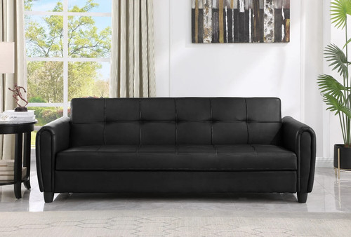 Seater leather sofa bed - pu,