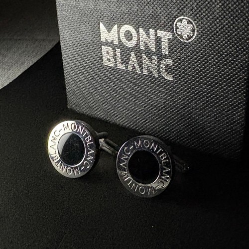 Montblanc cufflinks black and - montblanc,