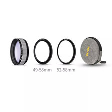Open NiSi Close Up Lens Kit  58mm ( with 49 and 52mm adaptors ) Macro lens