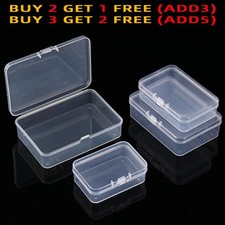 Clear Small Plastic Storage Box Jewelry Beads Organizer Case Container Durable