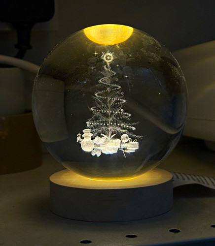 Glass crystal ball - glass,