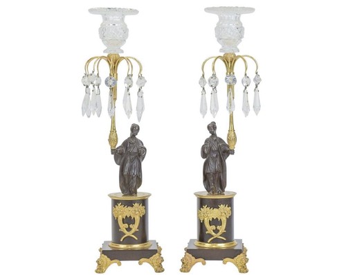 Pair antique regency style - of,