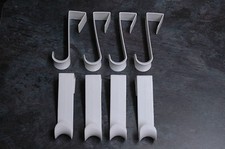 8 x Single - Over The Door Hooks - Clothes Storage Racks Coat Hanger Hanging