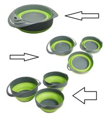 3pc collapsible colander