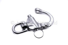 Stainless Steel Spinnaker Swivel Snap Shackle 70mm 87mm Hook Quick Release Boat 