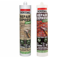 Soudal Express Repair Cement Gap Filler Crack Repair 300ml Beige or Grey