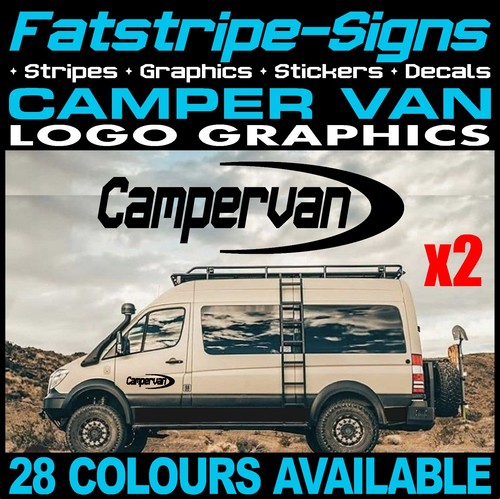 Camper van logo door - logo, stickers