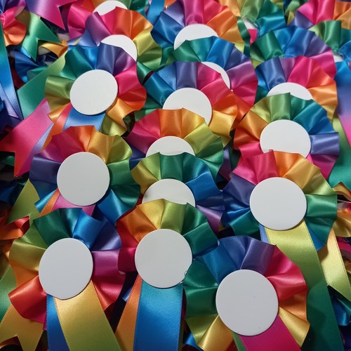 Mini rainbow rosettes - mini, plain