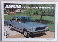 Datsun Violet Model catalogue Range car sales marketing brochure March 1980