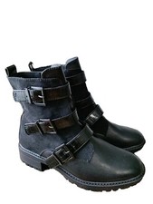 TU Sainsburys Ladies Sole Comfort Black Fashionable Zip Up Ankle Boots 