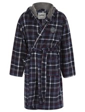 Men's Grey Check Fleece