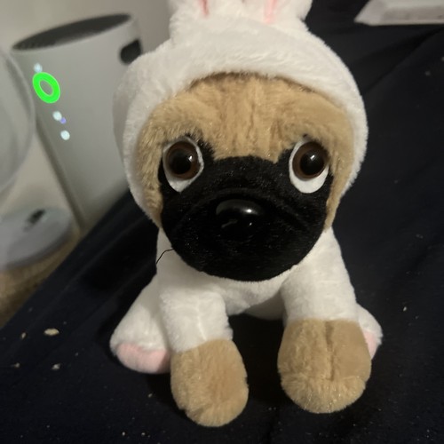 Paws pug white bunny - pug,
