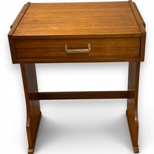 Vintage plan teak bedside - g,