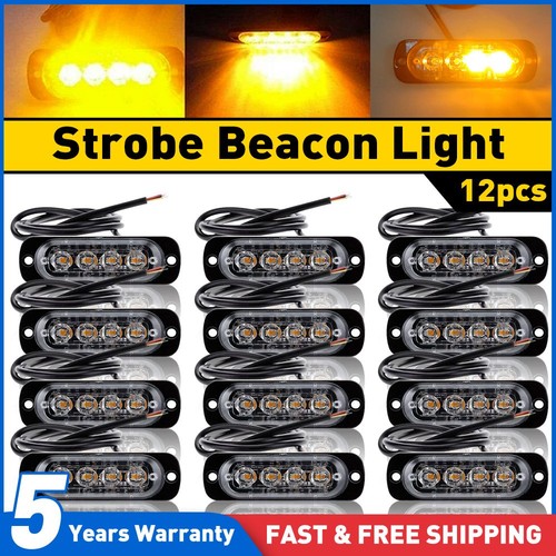 12x 4led amber - 12x,