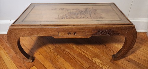 Chinese glass top - chinese, hand-carved