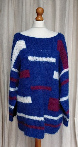 Vintage handknitted mohair mix