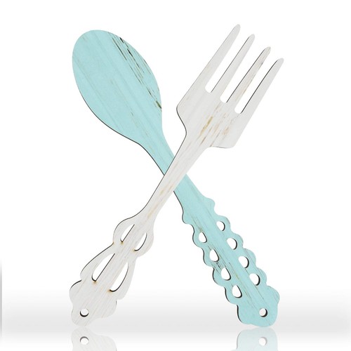 Pieces large wooden fork and - pieces,