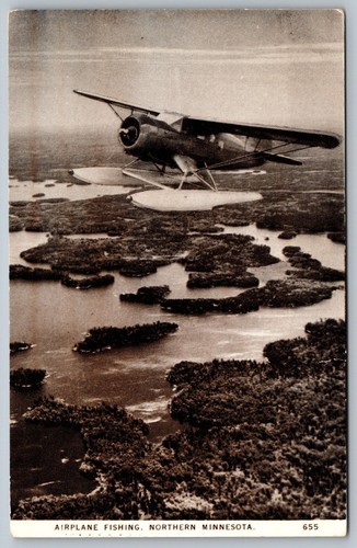 Postcard c1930 airplane - postcard,