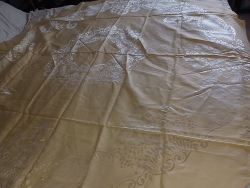New yellow double - yellow, damask