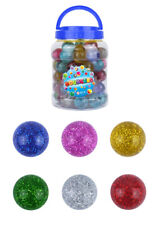 Large Glittery Bouncy Balls Kids Party Bag Fillers Girls Boys Christmas Stocking