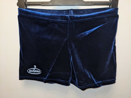Milano navy blue velour - navy,