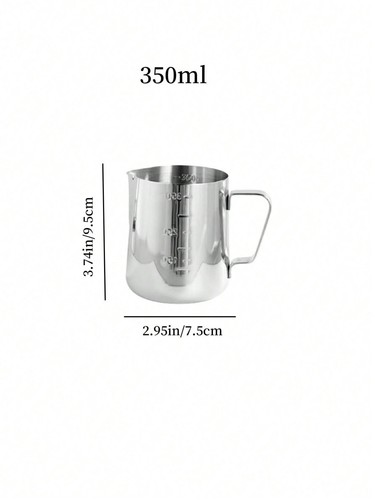 Stainless steel milk jug - steel,