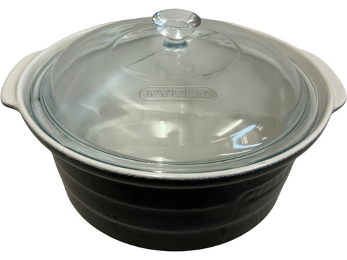 Pyrex glass casserole dish - pyrex,