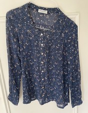 Marilyn Moore Silk Blouse Size