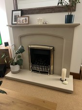 Gas Fireplace Insert - Black And Gold