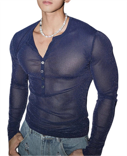 Mens glitter shirt - glitter, see