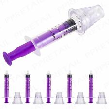 2x 5ml ORAL FLUID MEDICINE SYRINGE Bottle Plug Baby/Children/Pets Accurate Dose