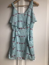 Pepe Jeans Andy Warhol Silva Glass Dress Mint Blue XS 6 8
