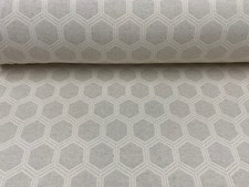Hexagon Jacquard Cream Cotton