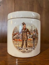 Vintage Sandland Ware , Frank Cooper Marmalade Ceramic marmalade pot with lid