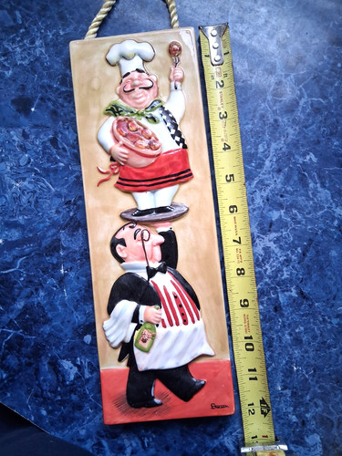 Vtg chef wall - vtg, plate
