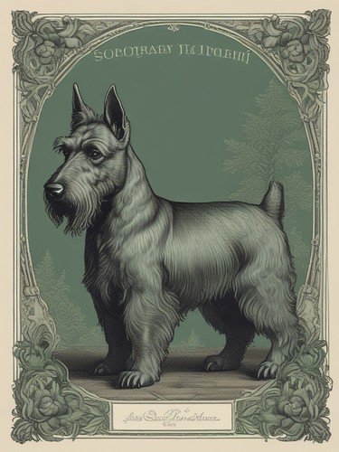 Scottish terrier vintage - terrier,