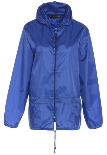 Ladies zip hooded raincoat - hooded,